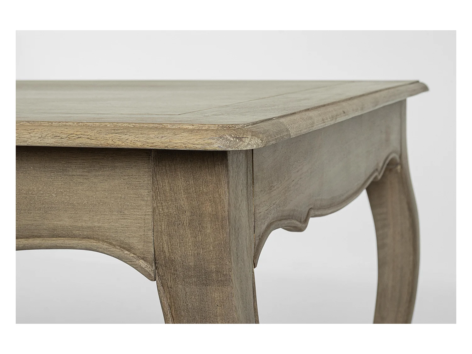 Table extensible bois de manguier massif finition naturelle Domika 180-225cm