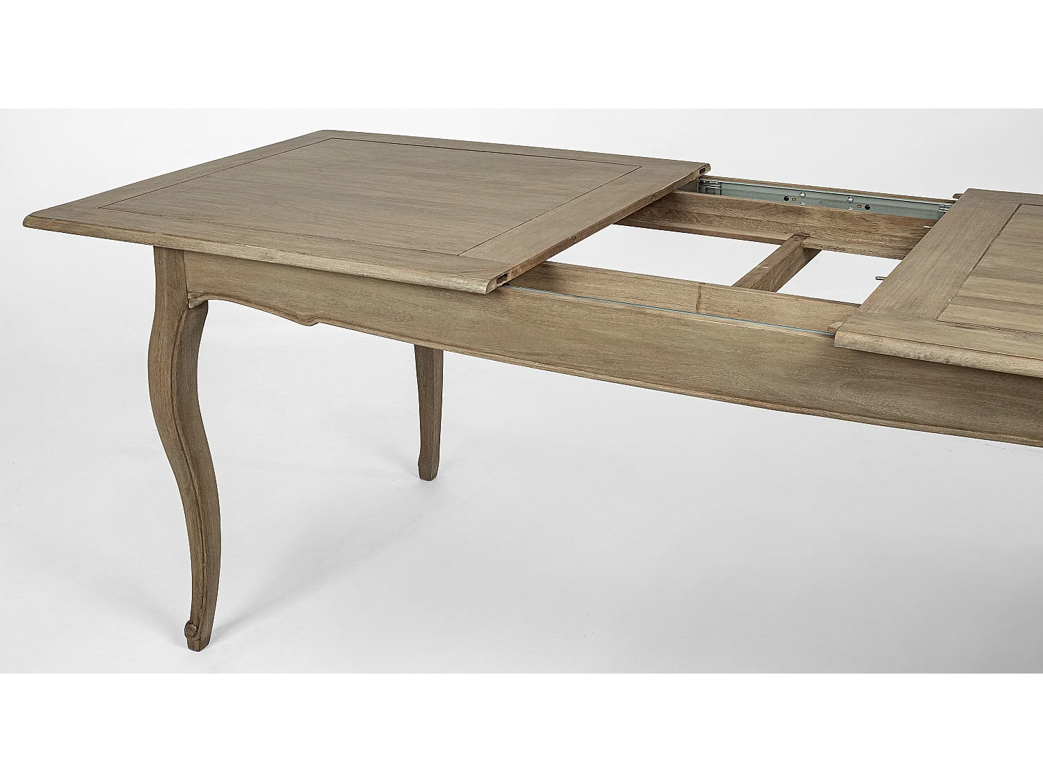 Domika massief mangohouten uitschuifbare tafel natuurlijke afwerking 180/225 cm
