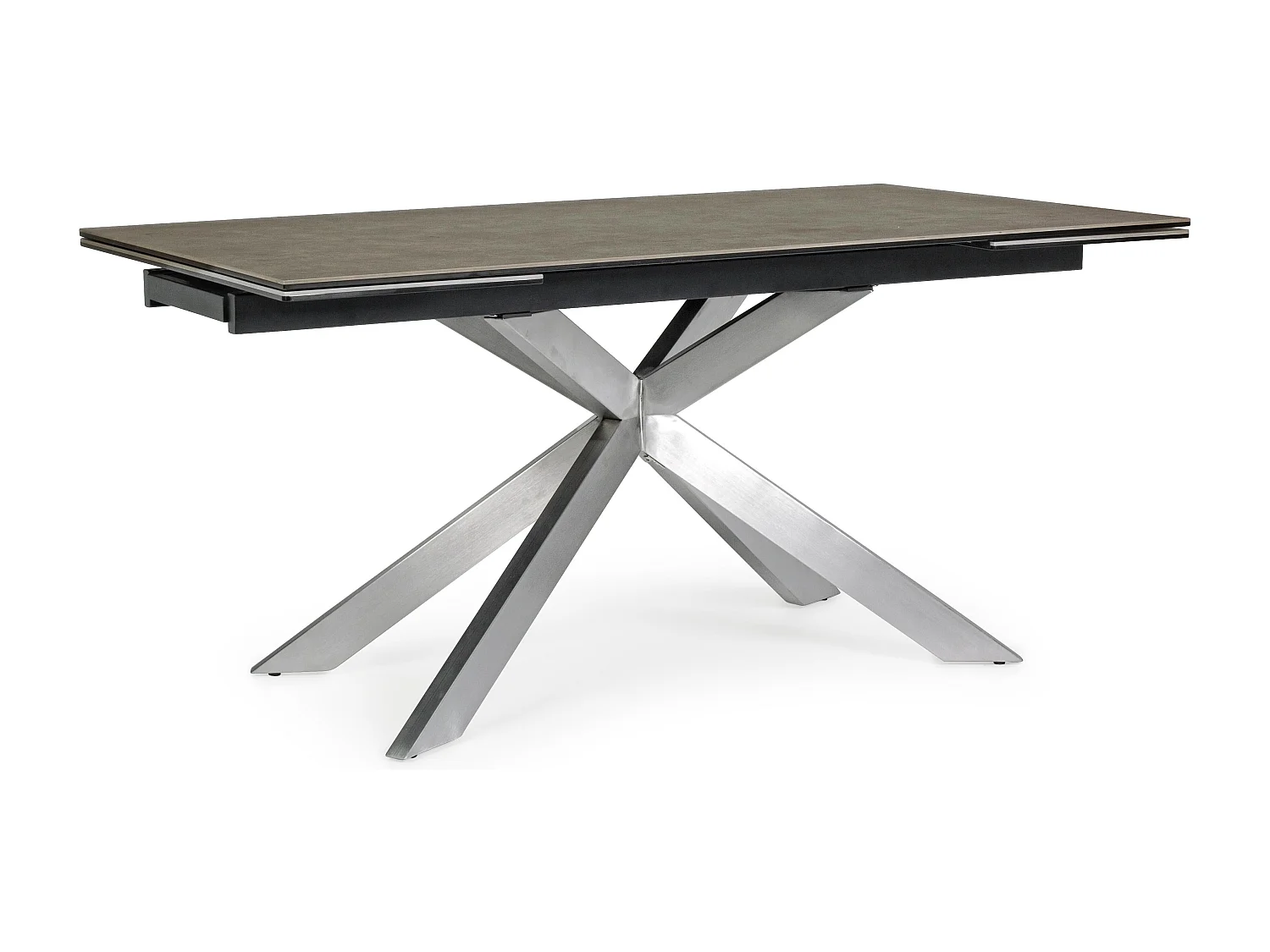 Table extensible en acier et céramique Achel L 160-240cm