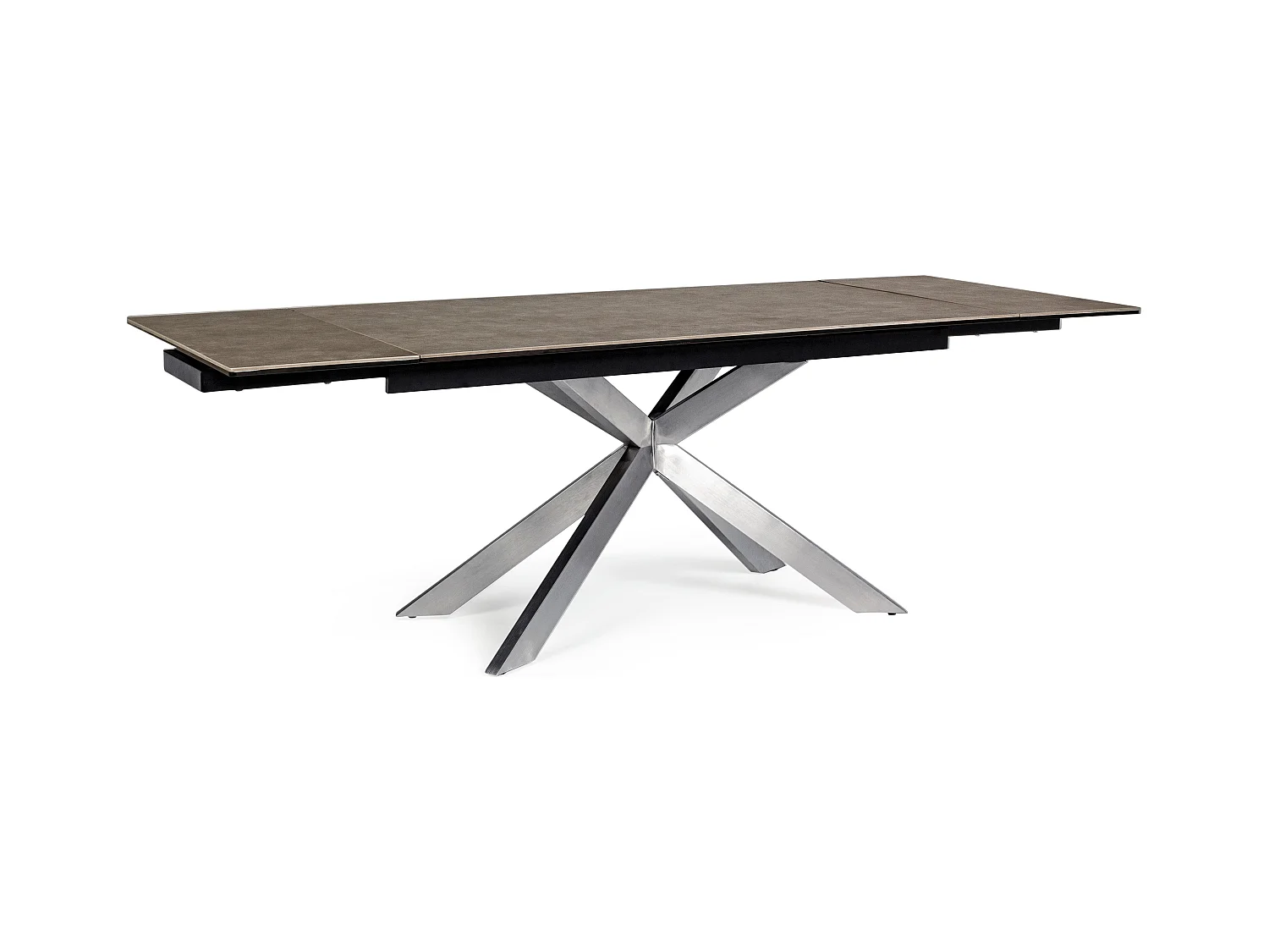 Table extensible en acier et céramique Achel L 160-240cm