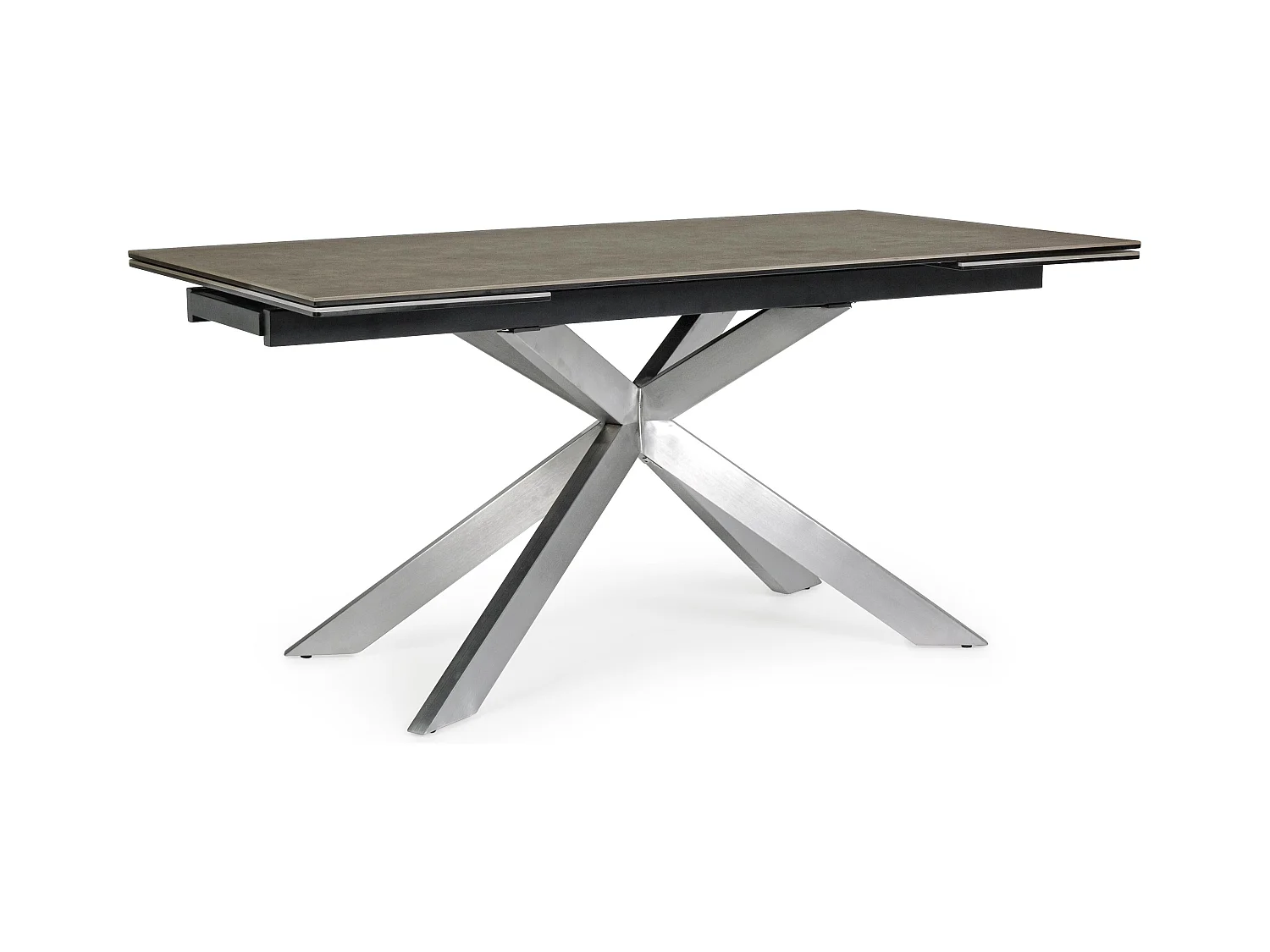 Table extensible en acier et céramique Achel L 160-240cm