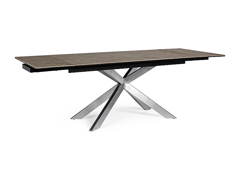 Table extensible en acier et céramique Achel L 160-240cm