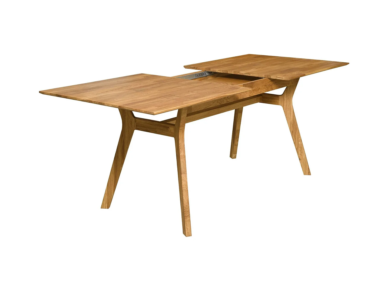 Table extensible en bois de chêne massif Osword 140 à 180cm