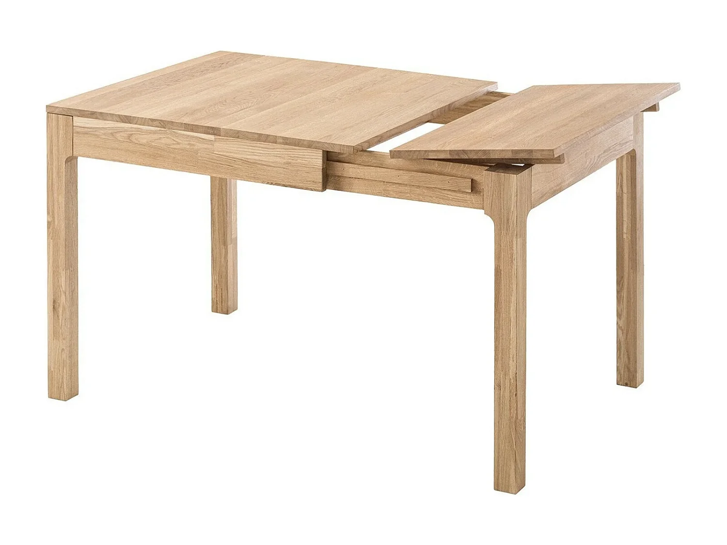 Mesa extensible Marko de madera maciza de roble de 85 a 125 cm