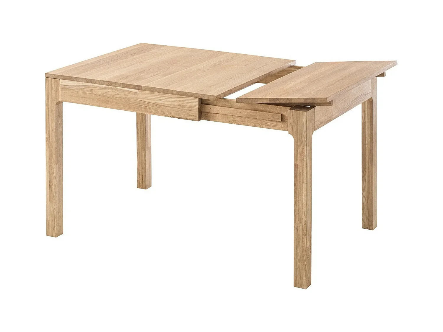 Table extensible en bois de chêne massif Marko 160 à 200cm