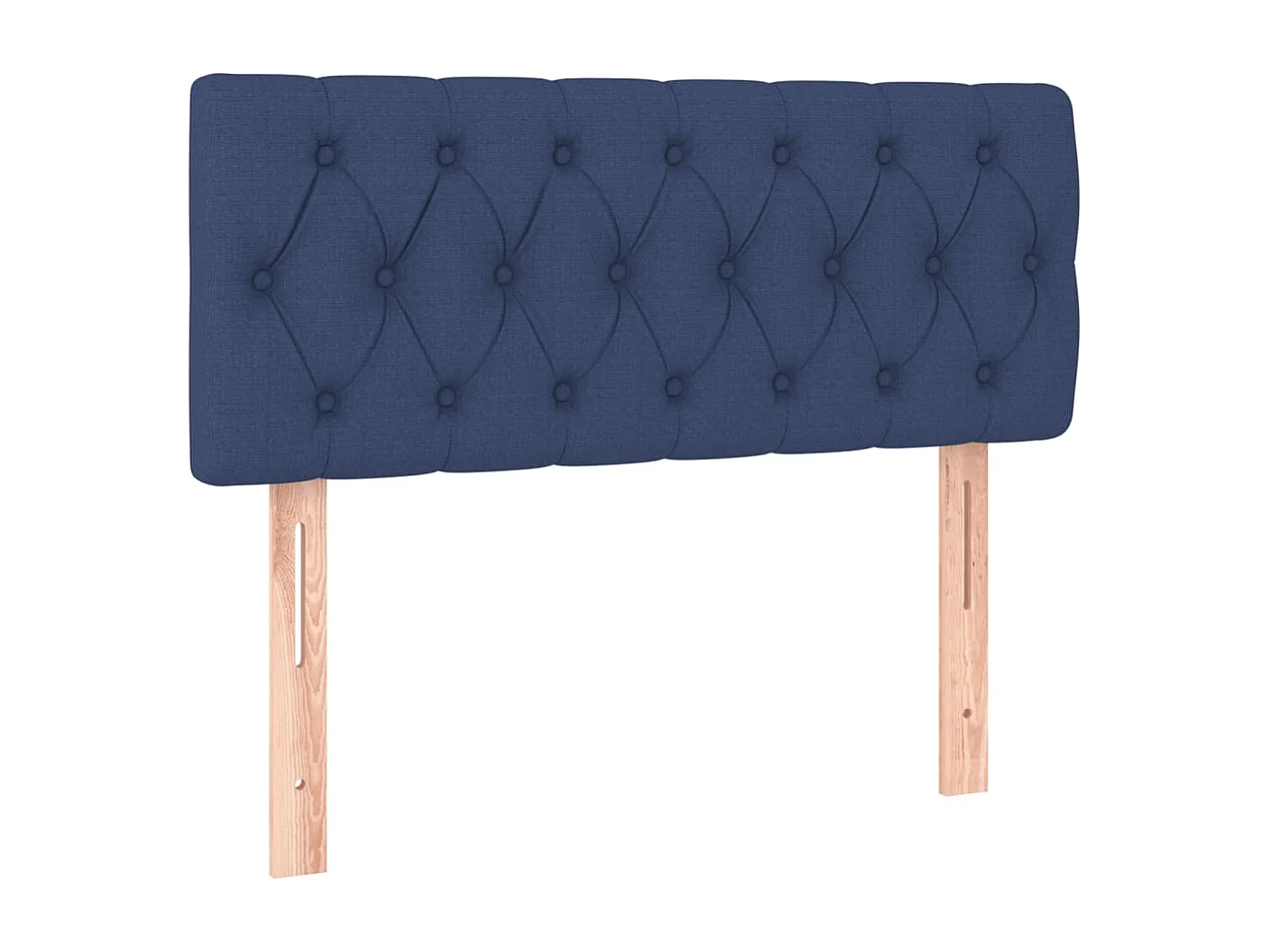 Lit à sommier tapissier avec matelas Bleu 120x200 Tissu 3