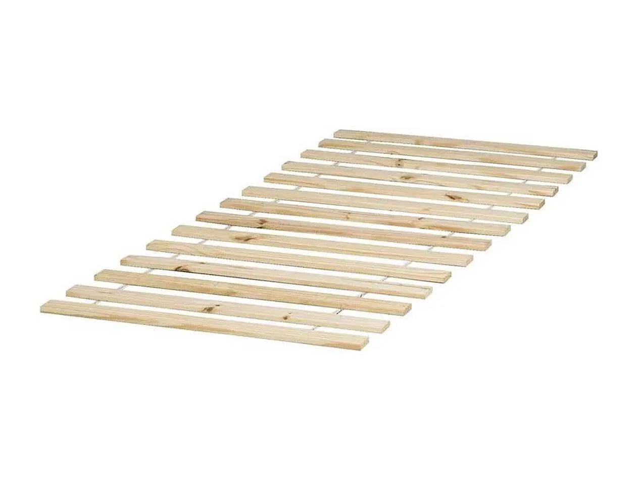 Pack - Lit Cabane Enfant, Sommier & 4 Rideaux "Charlotte" 90x200cm Blanc