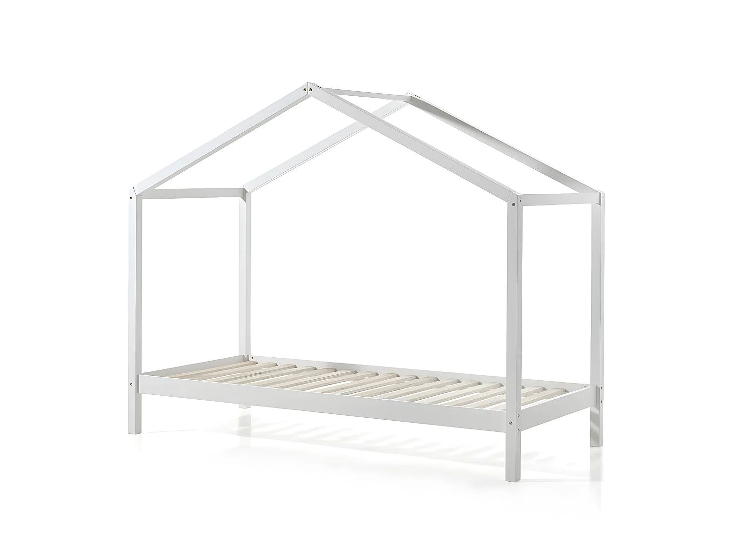 Pack - Lit Enfant, Tiroir & Voile "Dallas II" 90x200cm Blanc