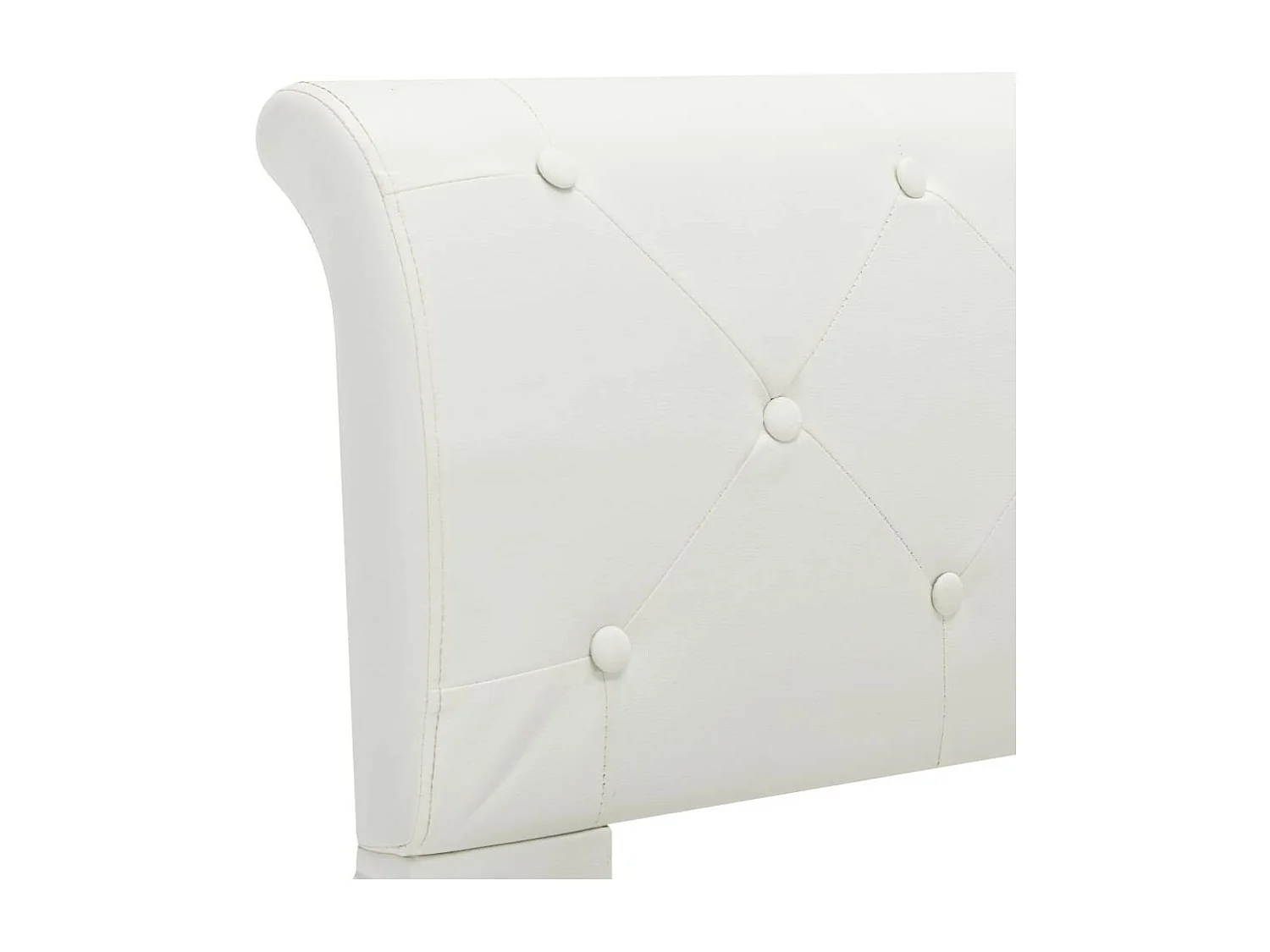 Lit Blanc Similicuir 140x200 3