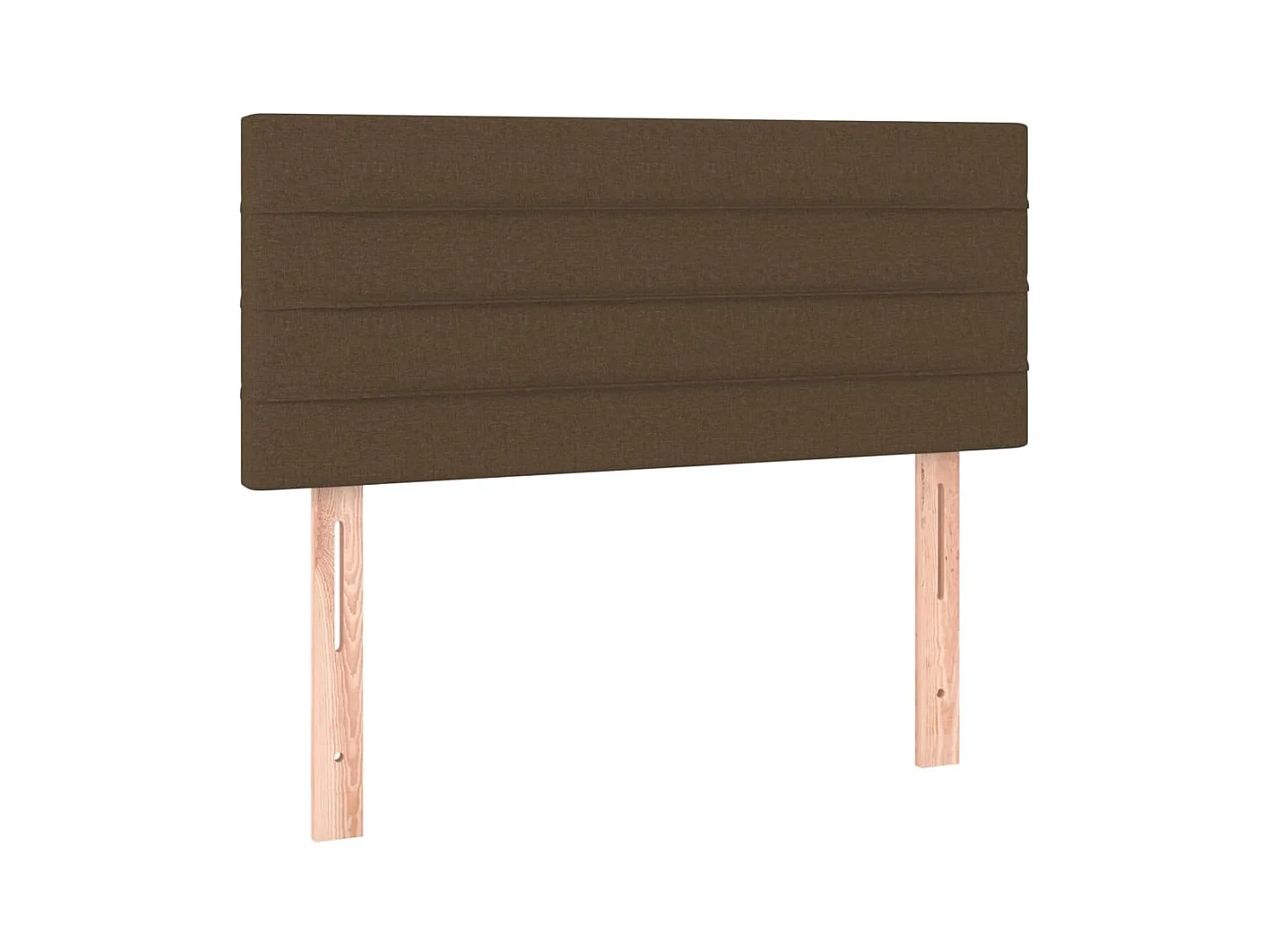 Lit à sommier tapissier avec matelas Marron foncé 90x200 4