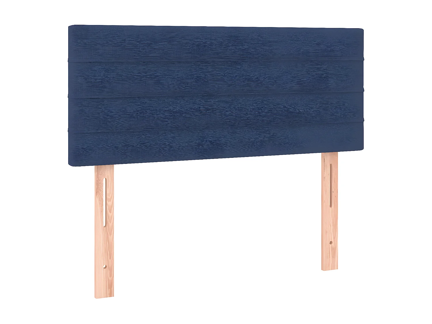 Lit à sommier tapissier avec matelas Bleu 100x200 Tissu 2