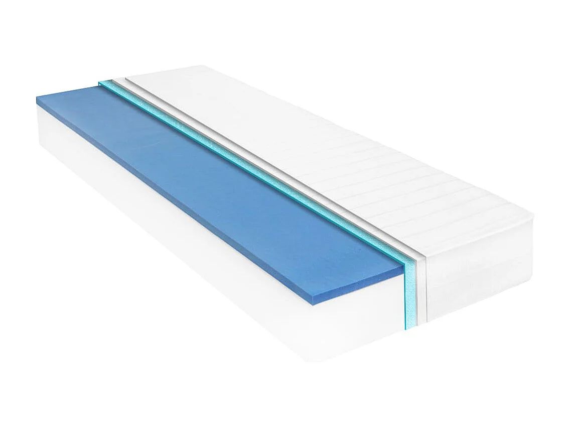 Lit avec matelas 90x200 Bois de pin massif 7