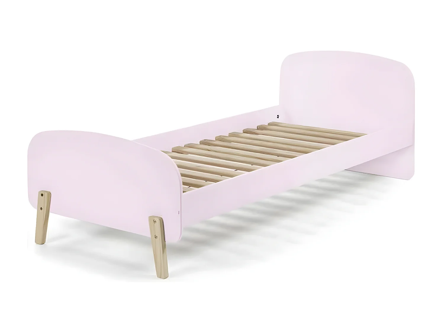 Lit Enfant & Barrière de Sécurité "Kiddy" 90x200cm Rose