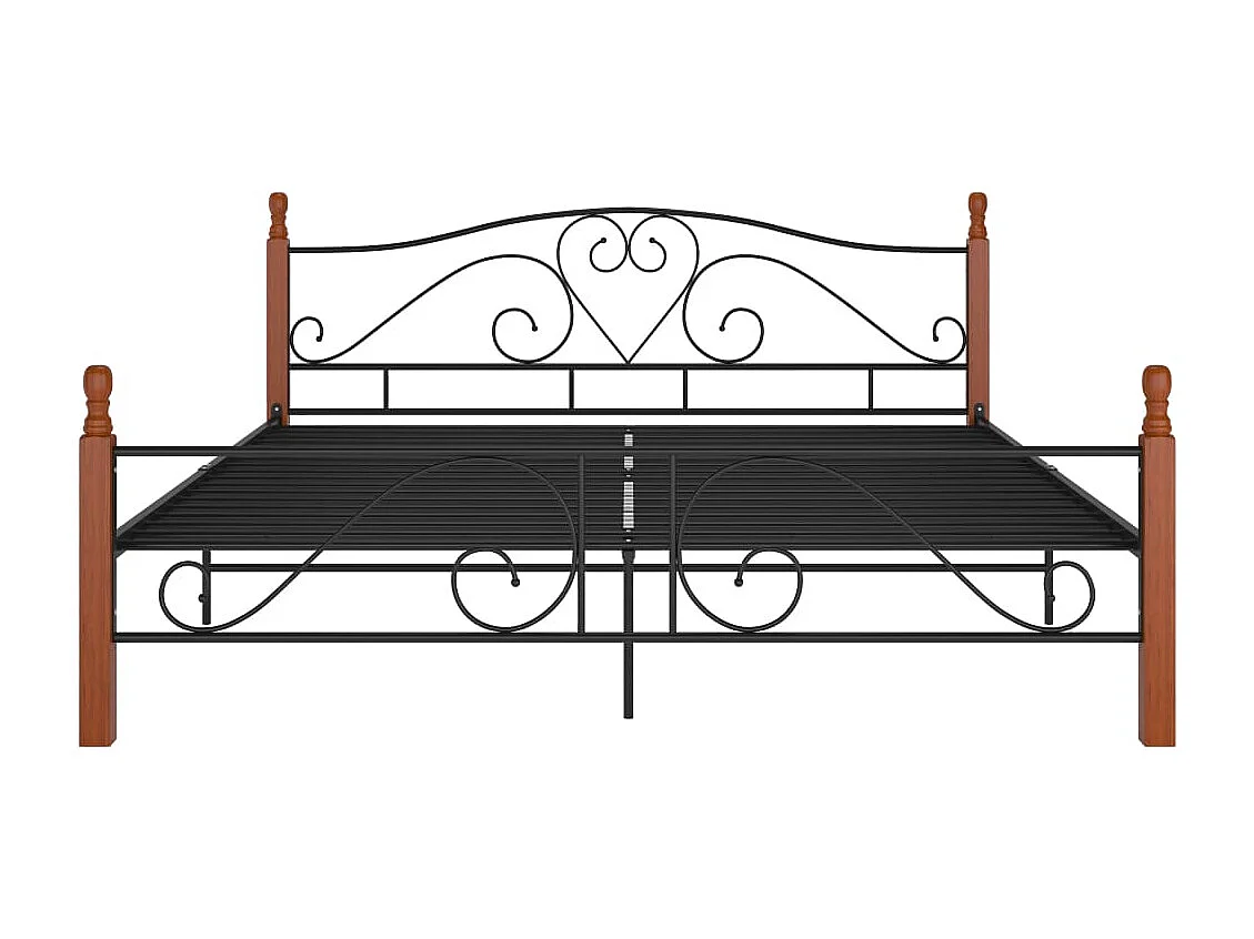 Lit Noir Métal 200x200 5