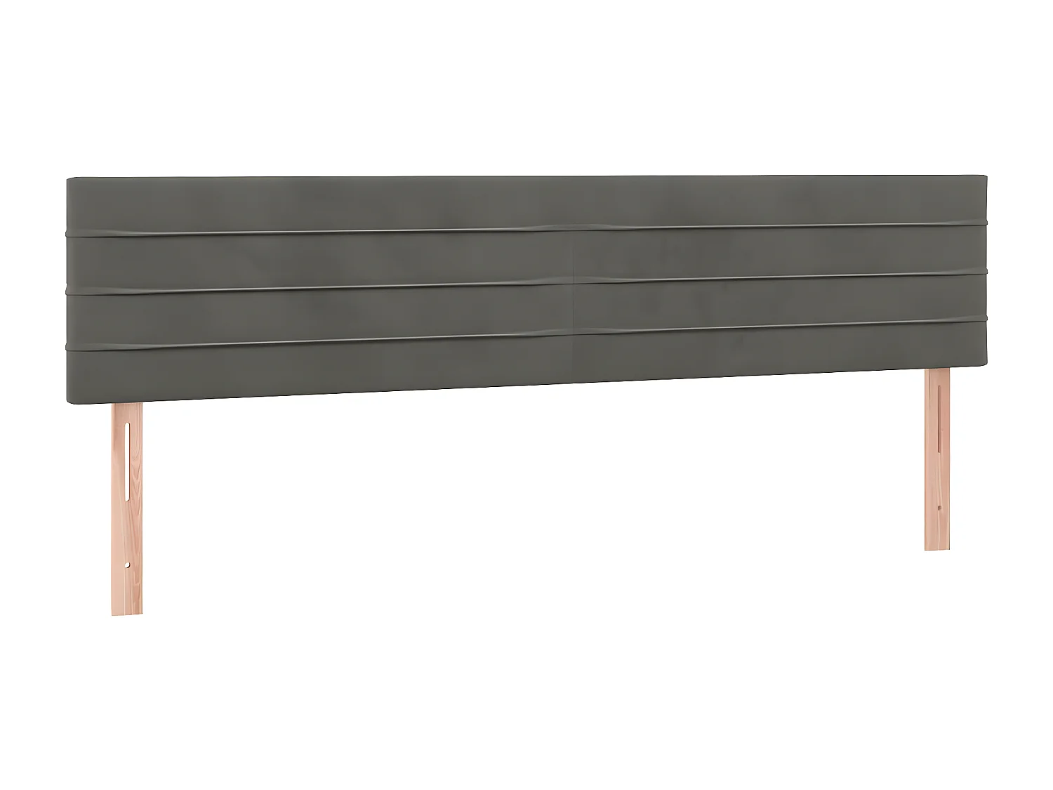 Lit à sommier tapissier et matelas Gris foncé 200x200 Velours 4