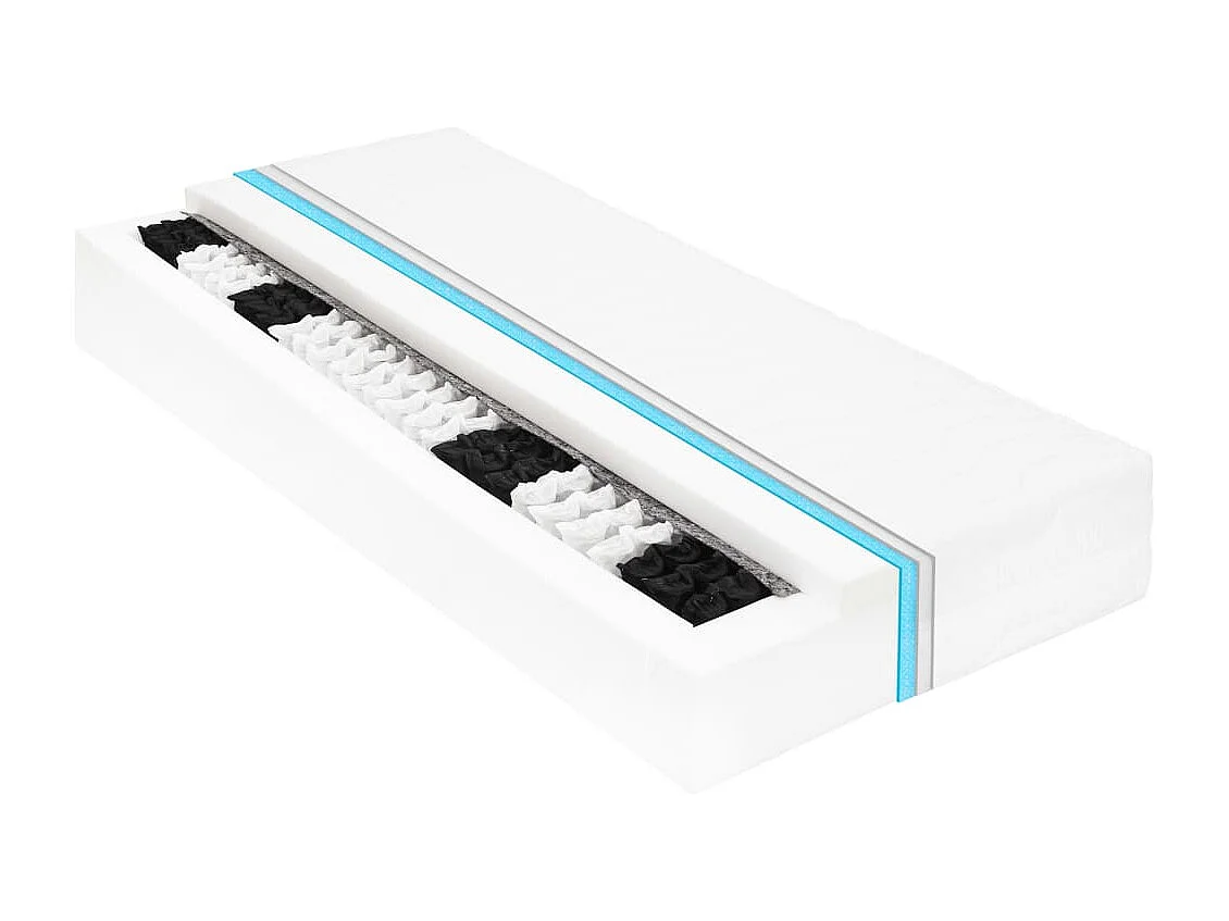 Lit avec matelas 90x200 Bois de pin massif 9