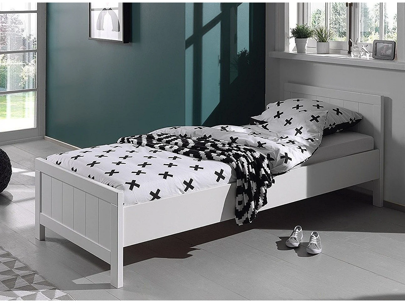Lit Enfant "Erik" 90x200cm Blanc