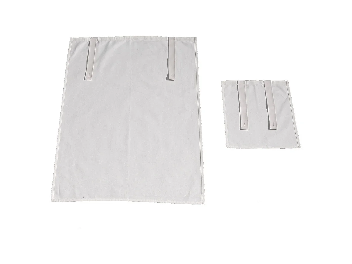 Lit Enfant Cabane & Rideaux "Noah" 90x200cm Blanc