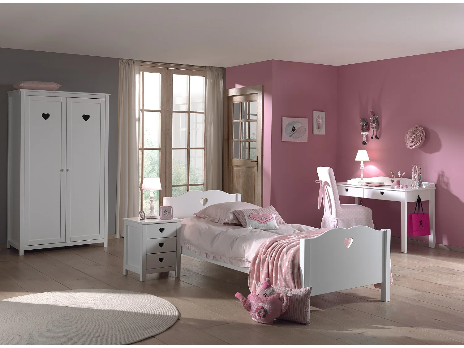 Lit Enfant "Amori" 90x200cm Blanc