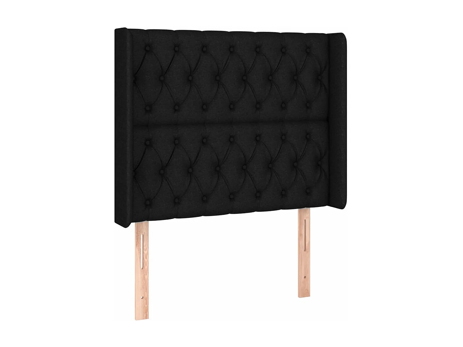 Lit à sommier tapissier avec matelas et LED Noir 90x200 Tissu