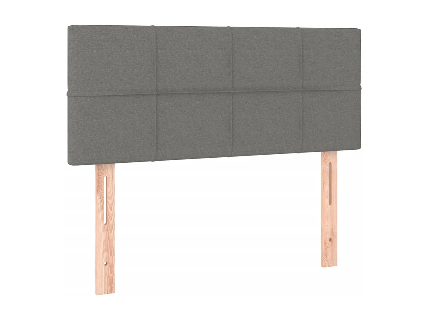 Lit à sommier tapissier avec matelas Gris foncé 80x200 Tissu 4