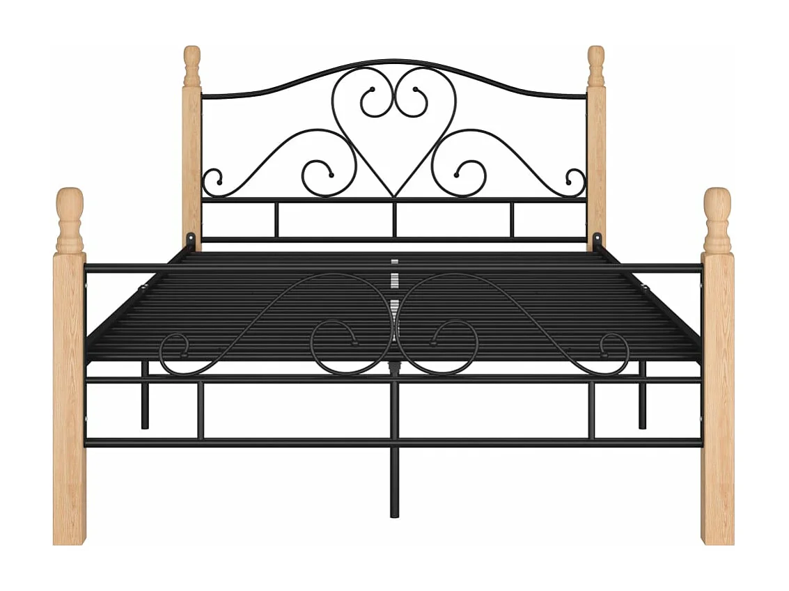 Lit Noir Métal 120x200 7