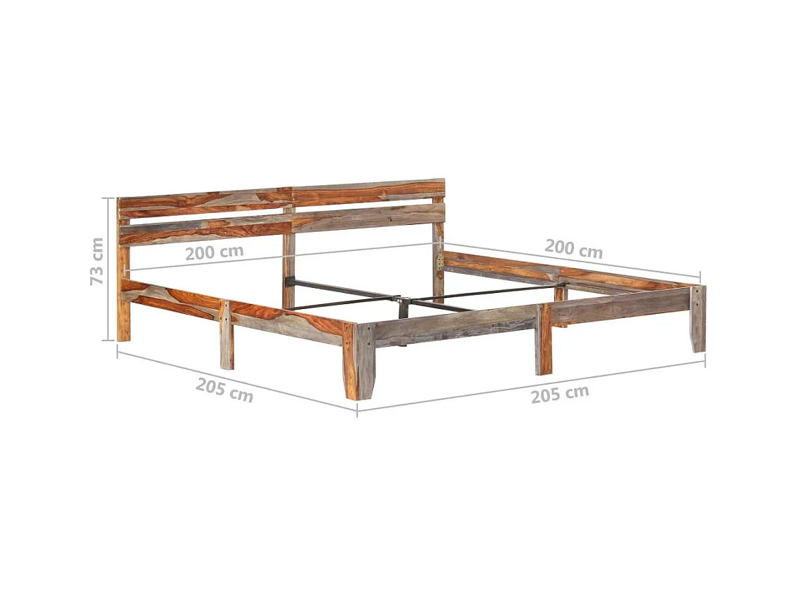 Lit Bois massif 200x200 9