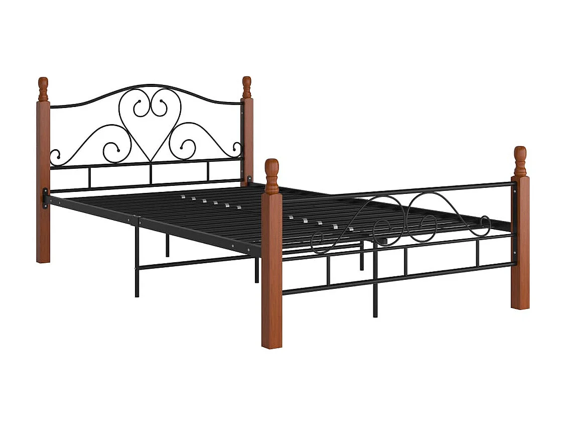 Lit Noir Métal 120x200 5