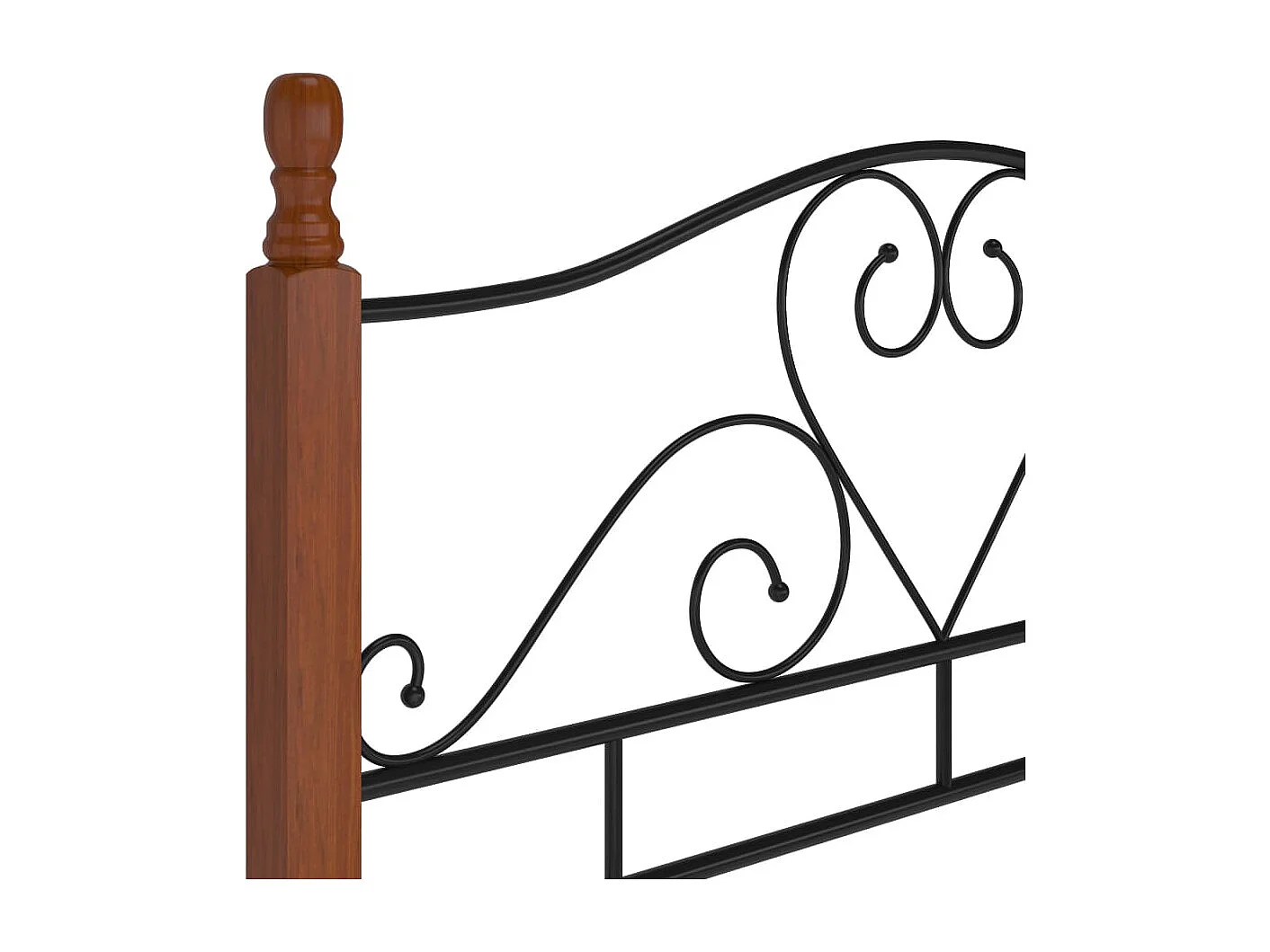 Lit Noir Métal 120x200 5