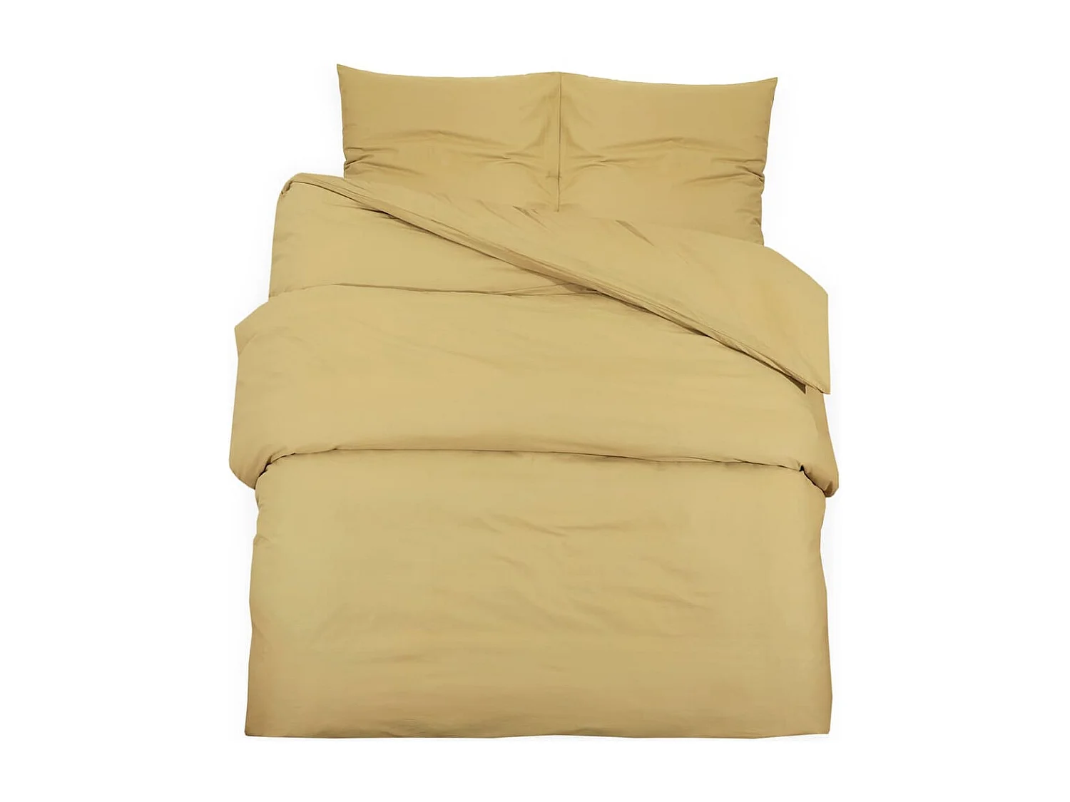 Ensemble de housse de couette Taupe 135x200 Coton