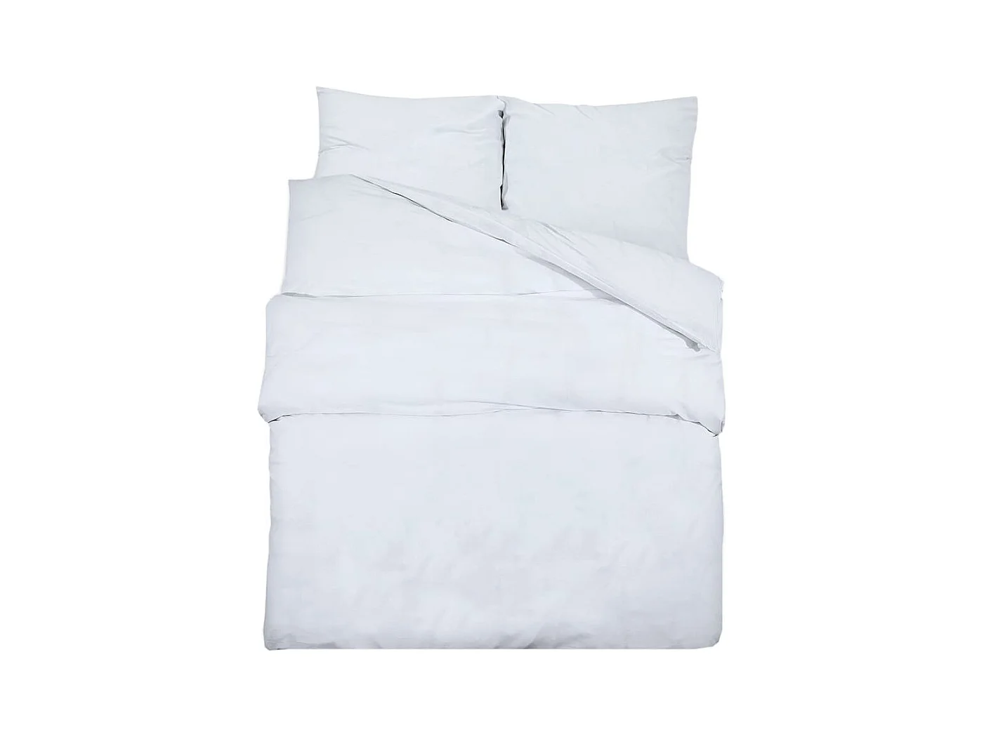 Ensemble de housse de couette Blanc 220x240 Microfibre