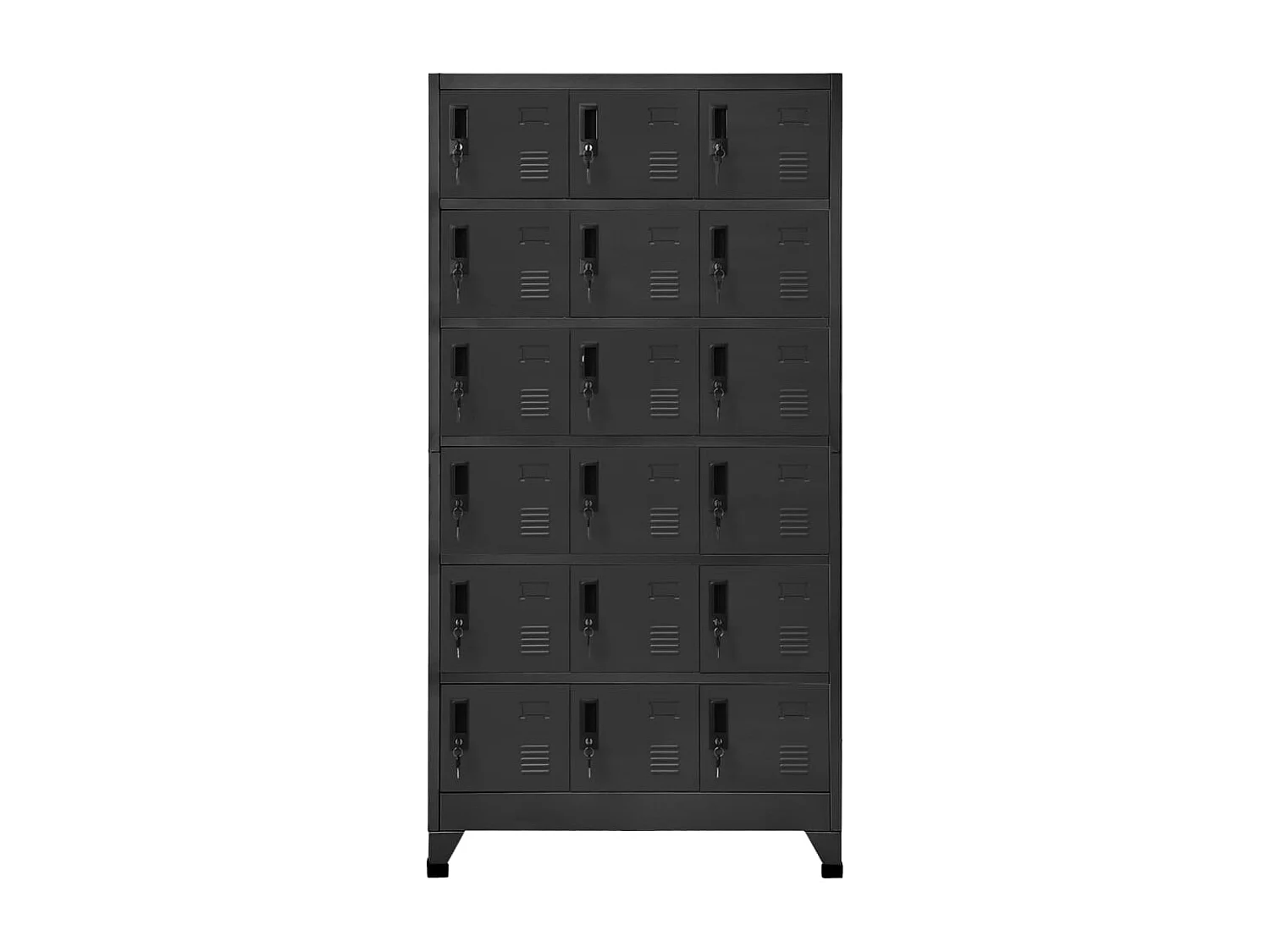 Armoire à casiers Anthracite 90x40x180 Acier 2