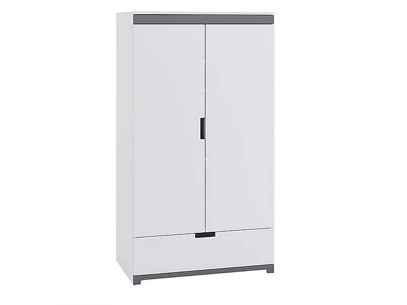 Armoire 2 portes enfant blanche Moly