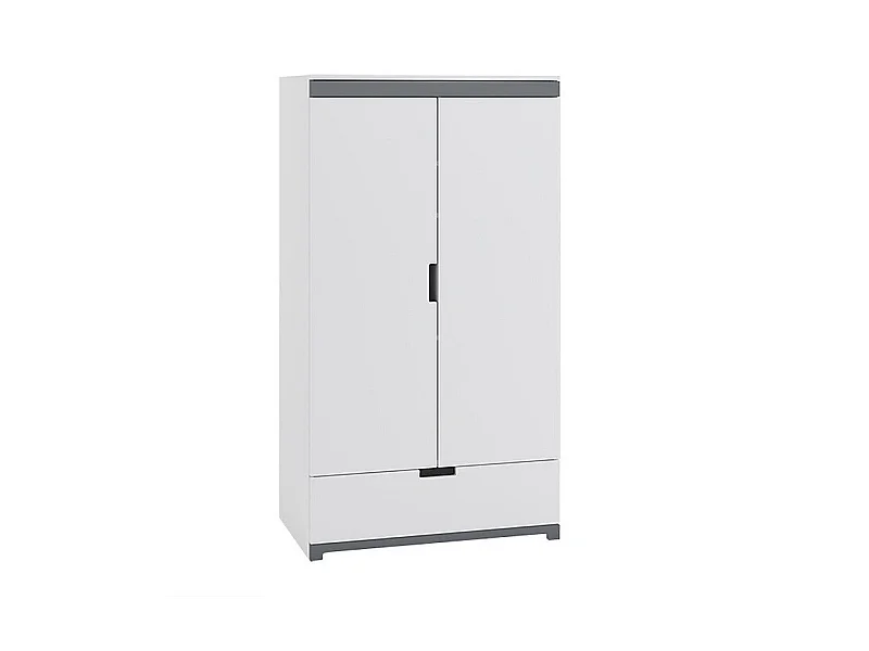Armoire 2 portes enfant blanche Moly