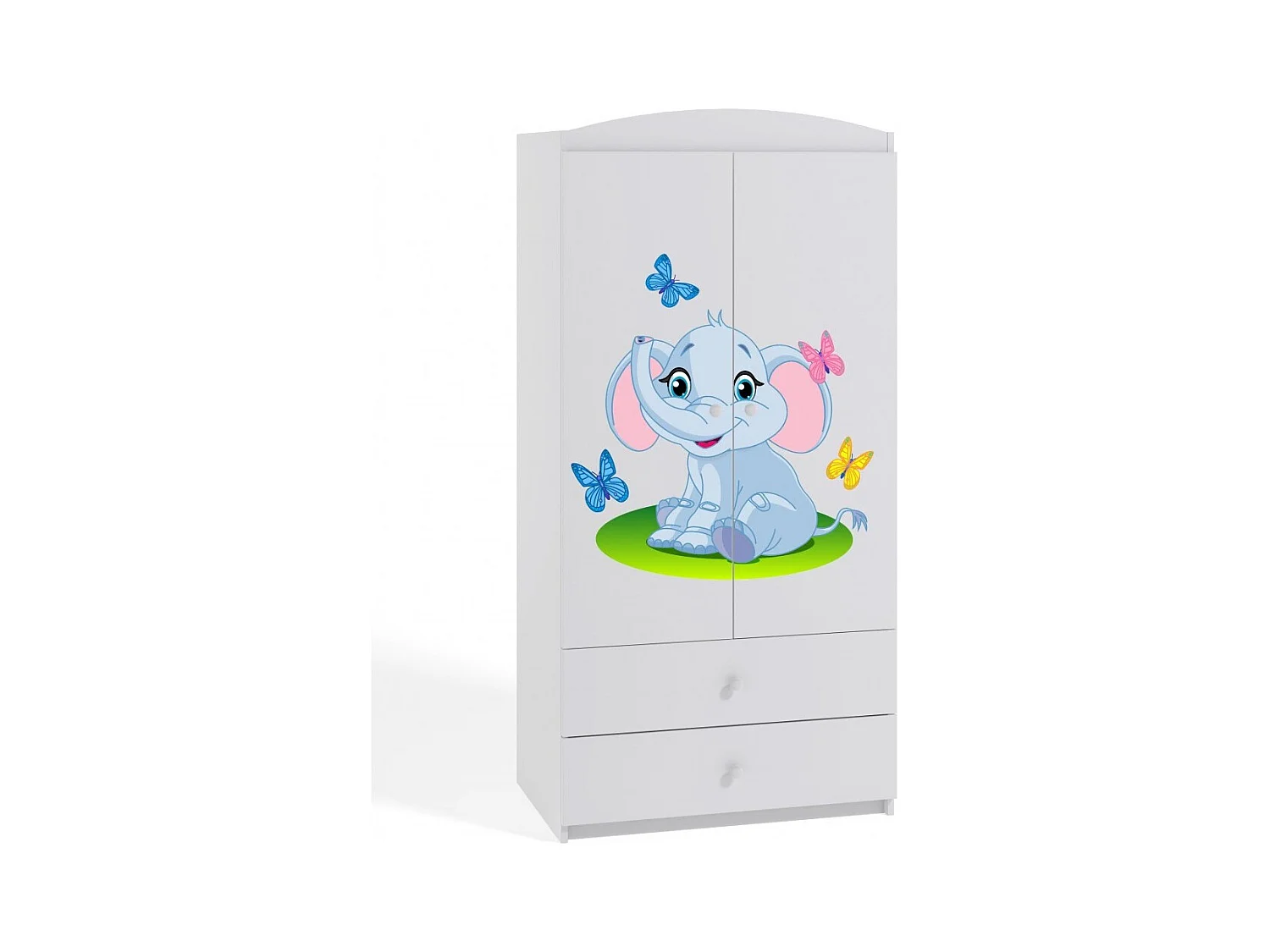 Armoire 2 portes enfant petit éléphant Drimy