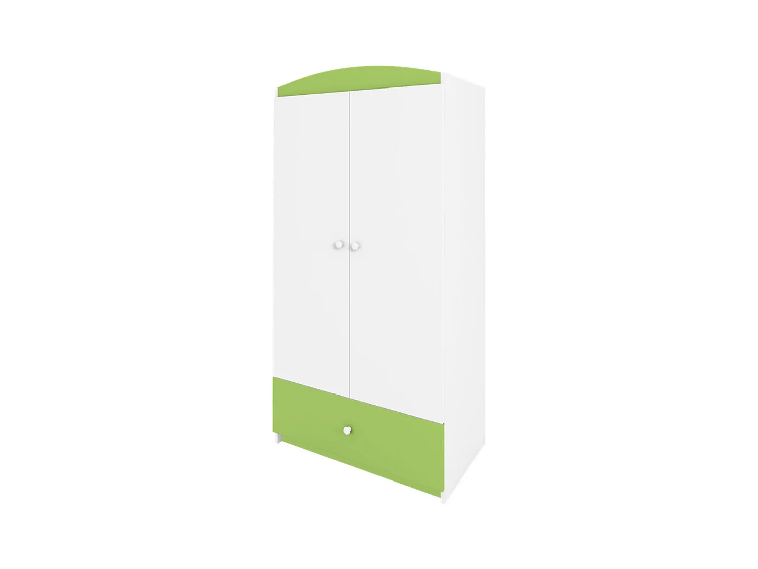 Armoire 2 portes enfant verte Drimy