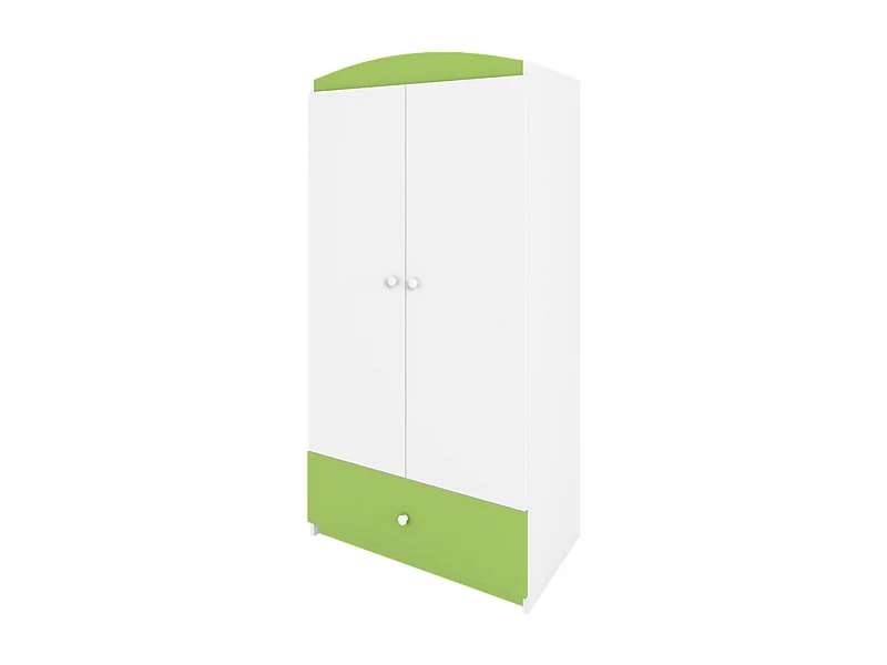 Armoire 2 portes enfant verte Drimy