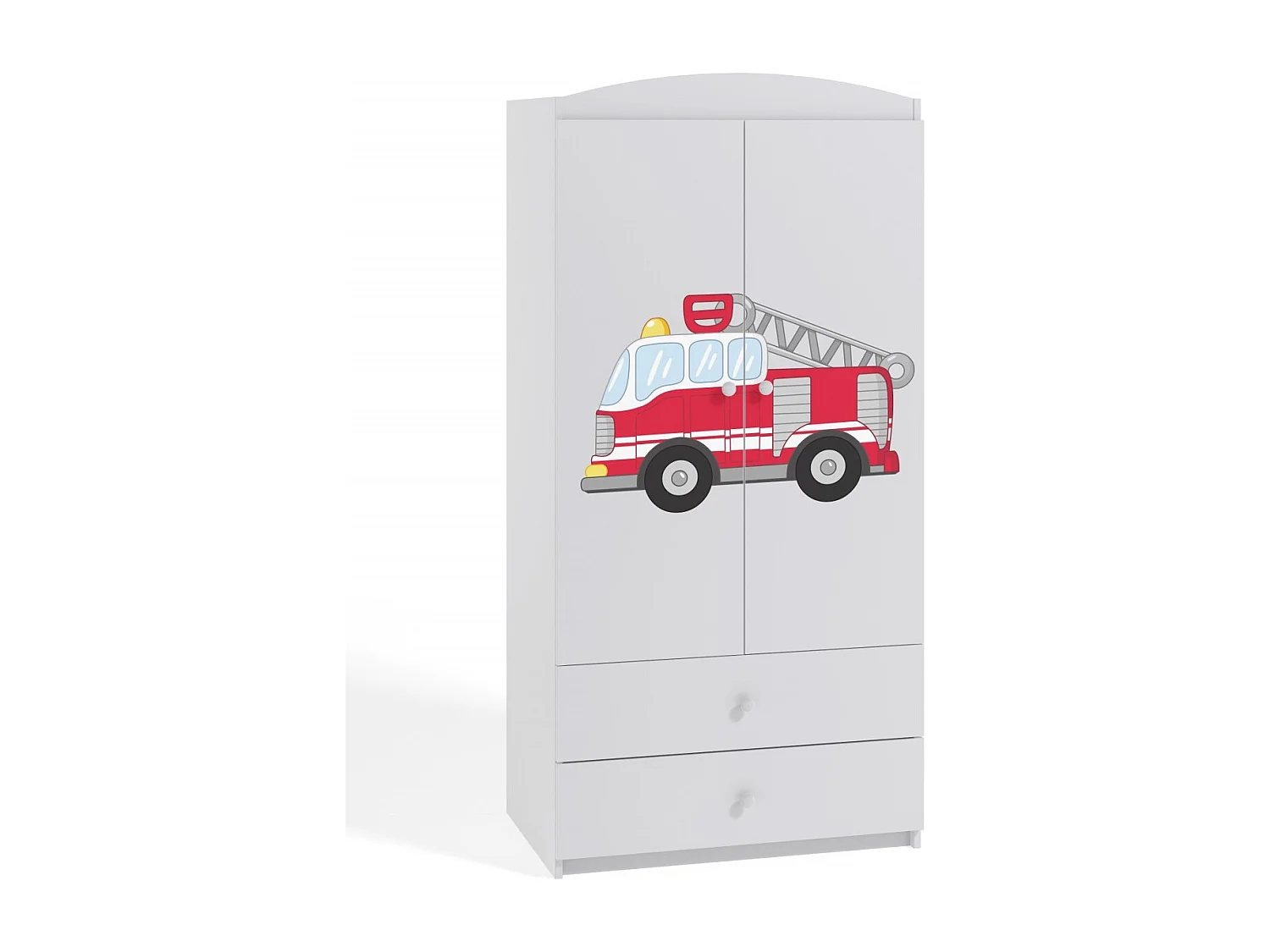 Armoire 2 portes enfant camion de pompier Drimy