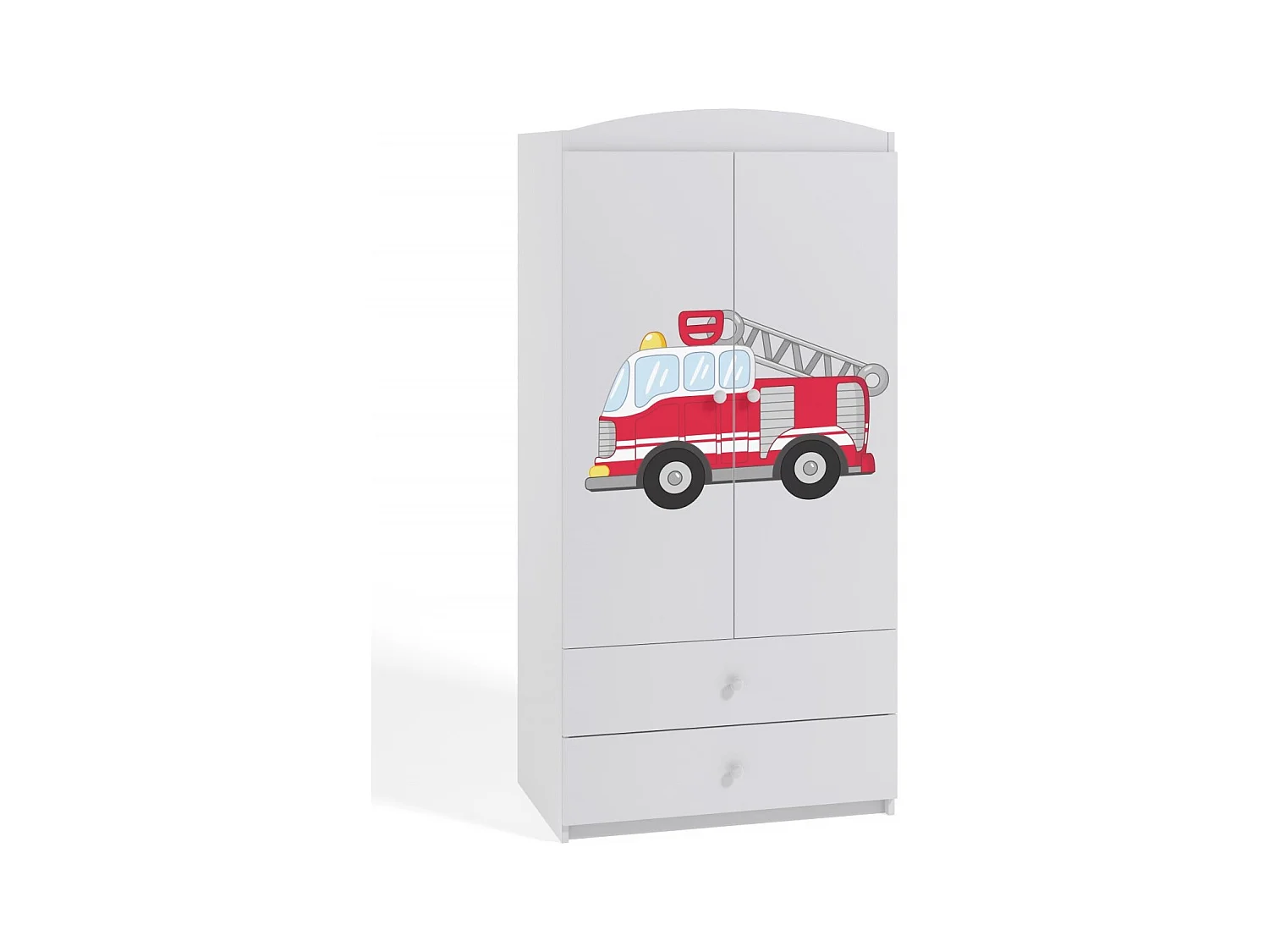Armoire 2 portes enfant camion de pompier Drimy