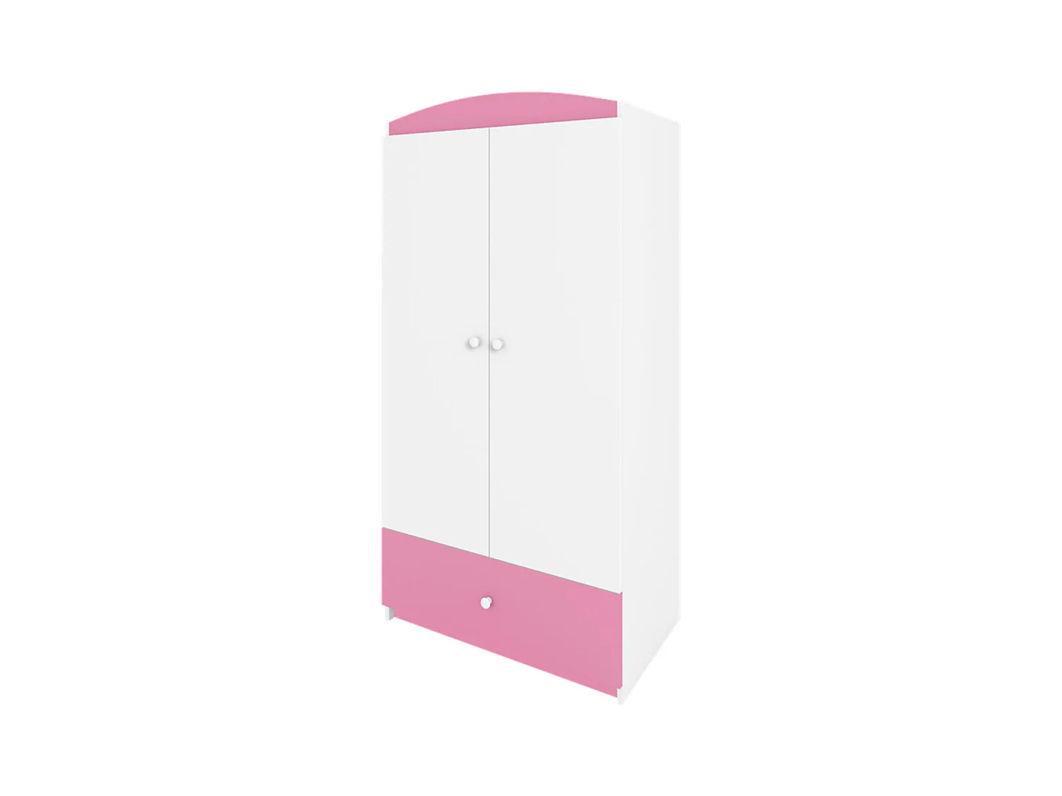 Armoire 2 portes enfant rose Drimy