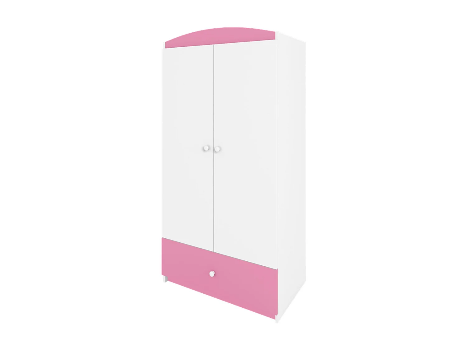 Armoire 2 portes enfant rose Drimy