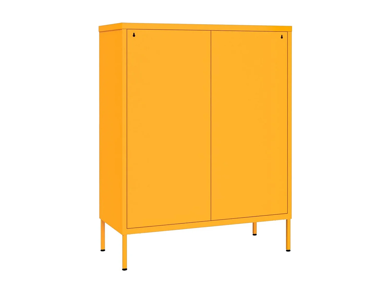 Armoire à tiroirs Jaune moutarde 80x35x101,5 Acier