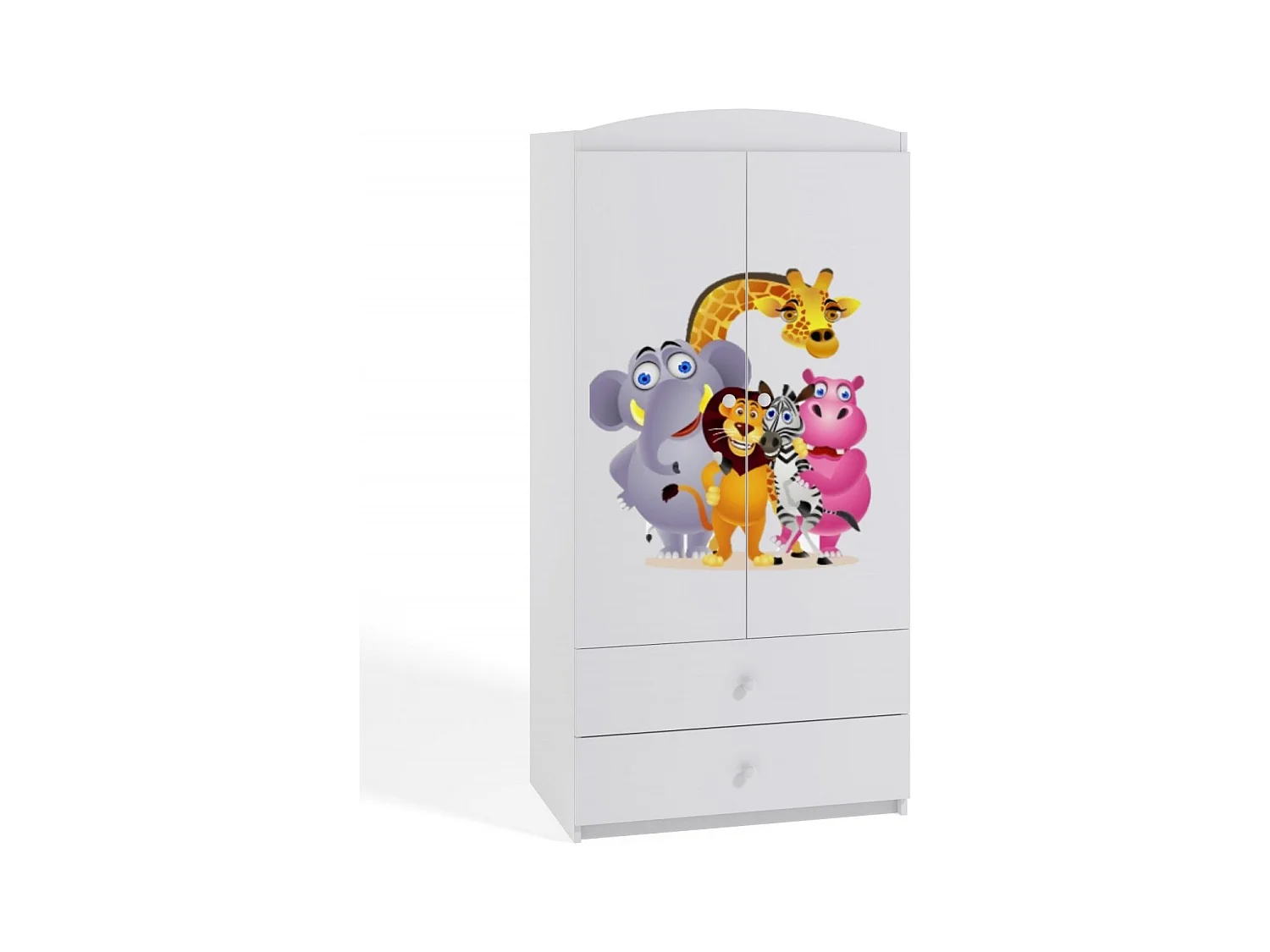 Armoire blanche 2 portes enfant Zoo Drimy
