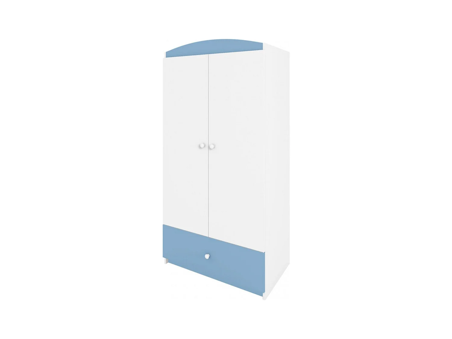 Armoire 2 portes enfant bleue Drimy