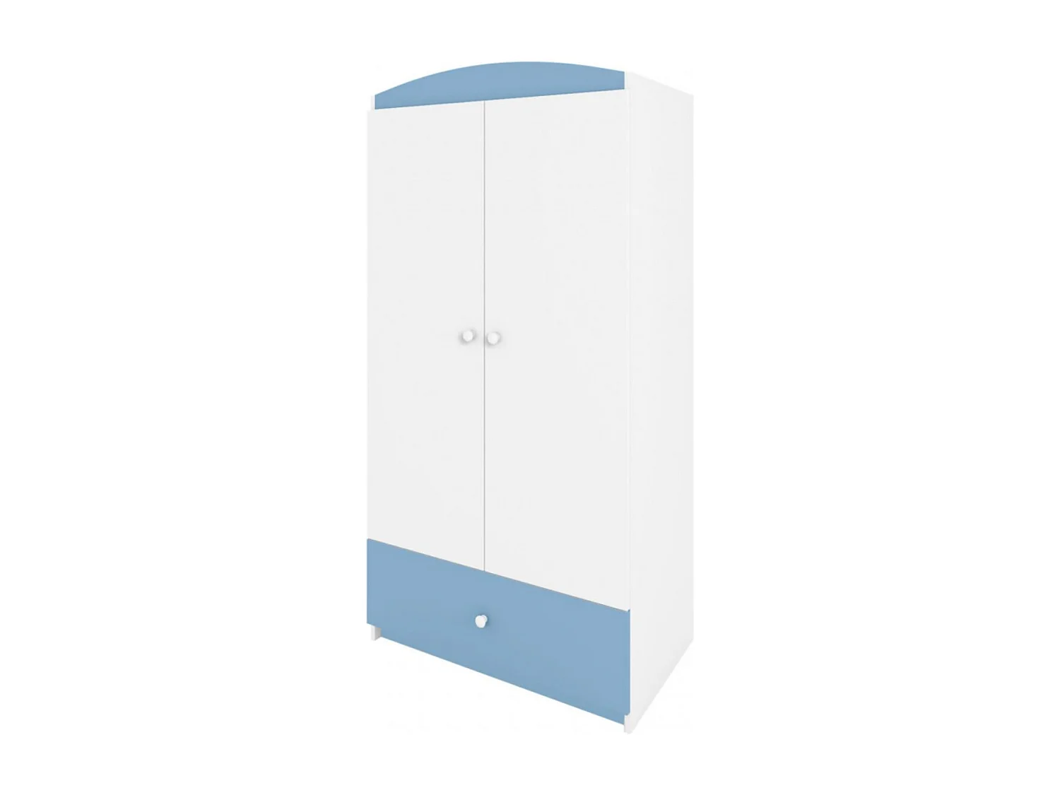 Armoire 2 portes enfant bleue Drimy