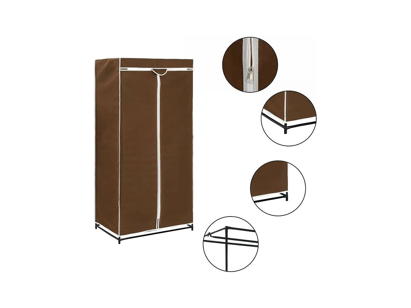 Garde-robe Marron 75x50x160