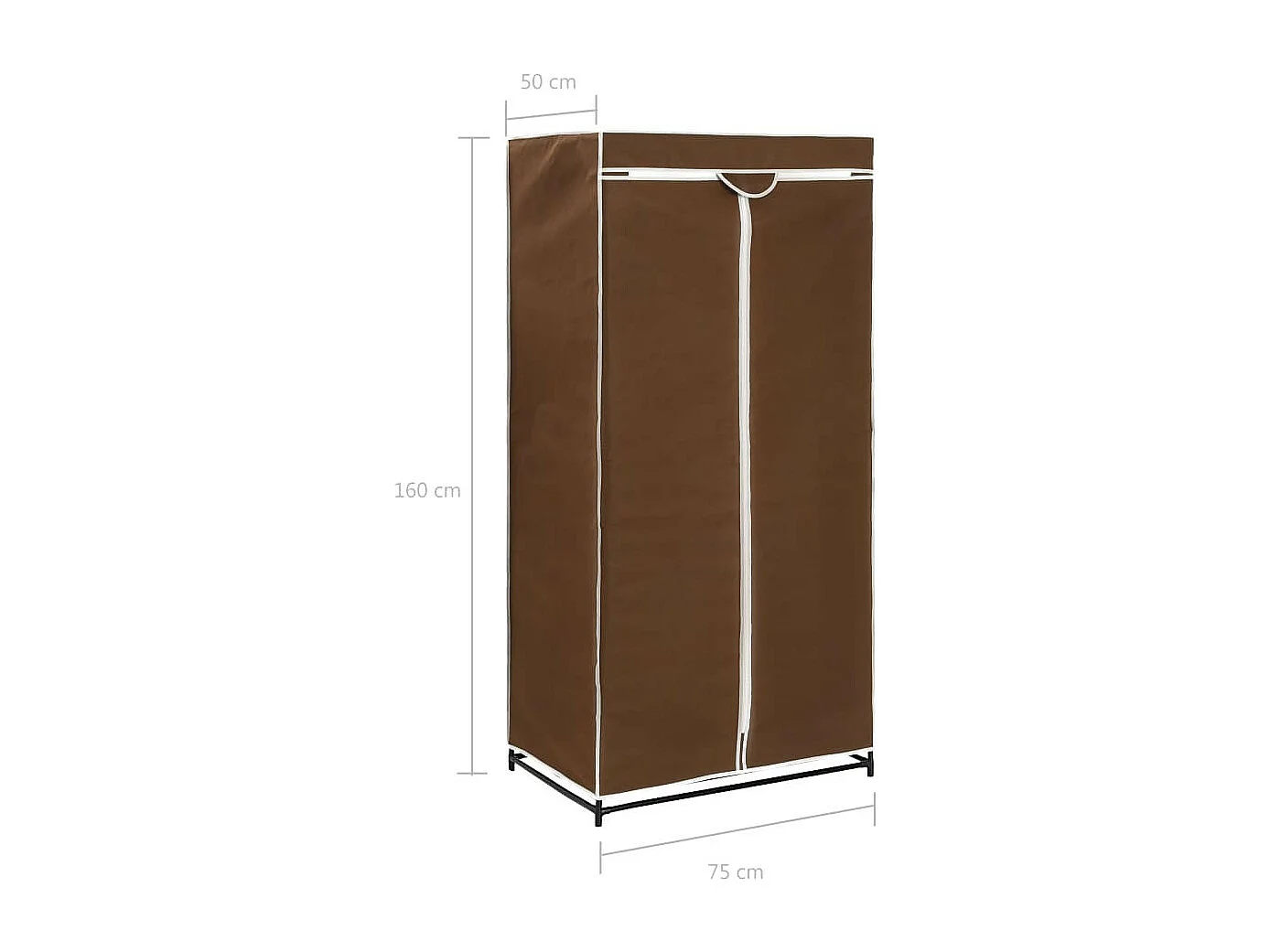Garde-robe Marron 75x50x160