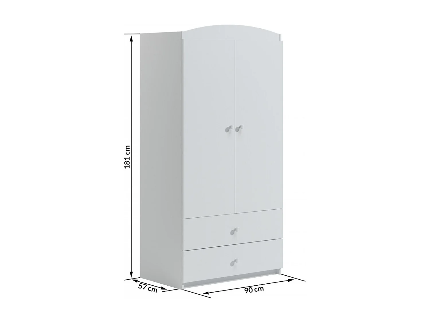 Armoire 2 portes enfant safari Drimy