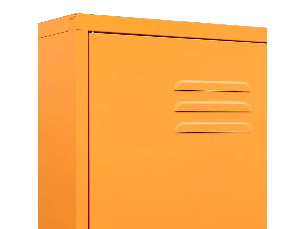 Garde-robe Jaune moutarde 90x50x180 Acier