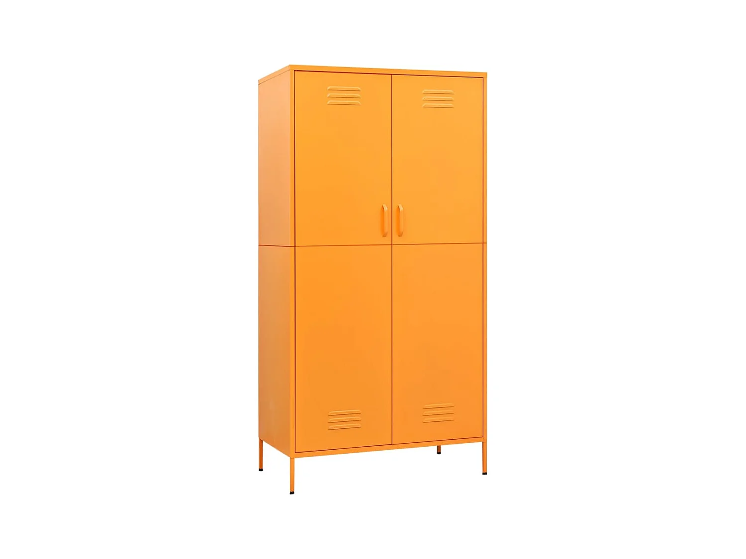 Garde-robe Jaune moutarde 90x50x180 Acier
